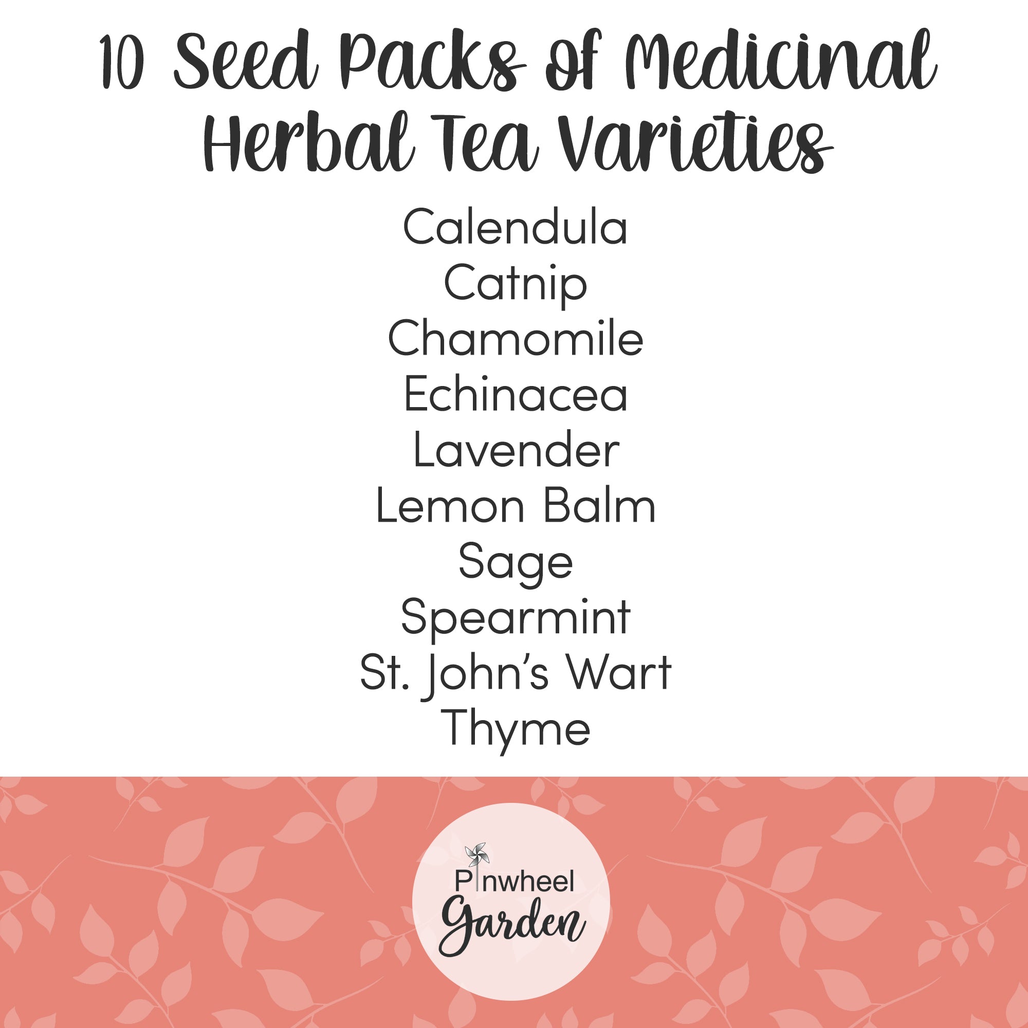 Herbal & Medicinal Tea Seeds - 10 Pack Herbal & Medicinal Tea Seeds - 10 Pack