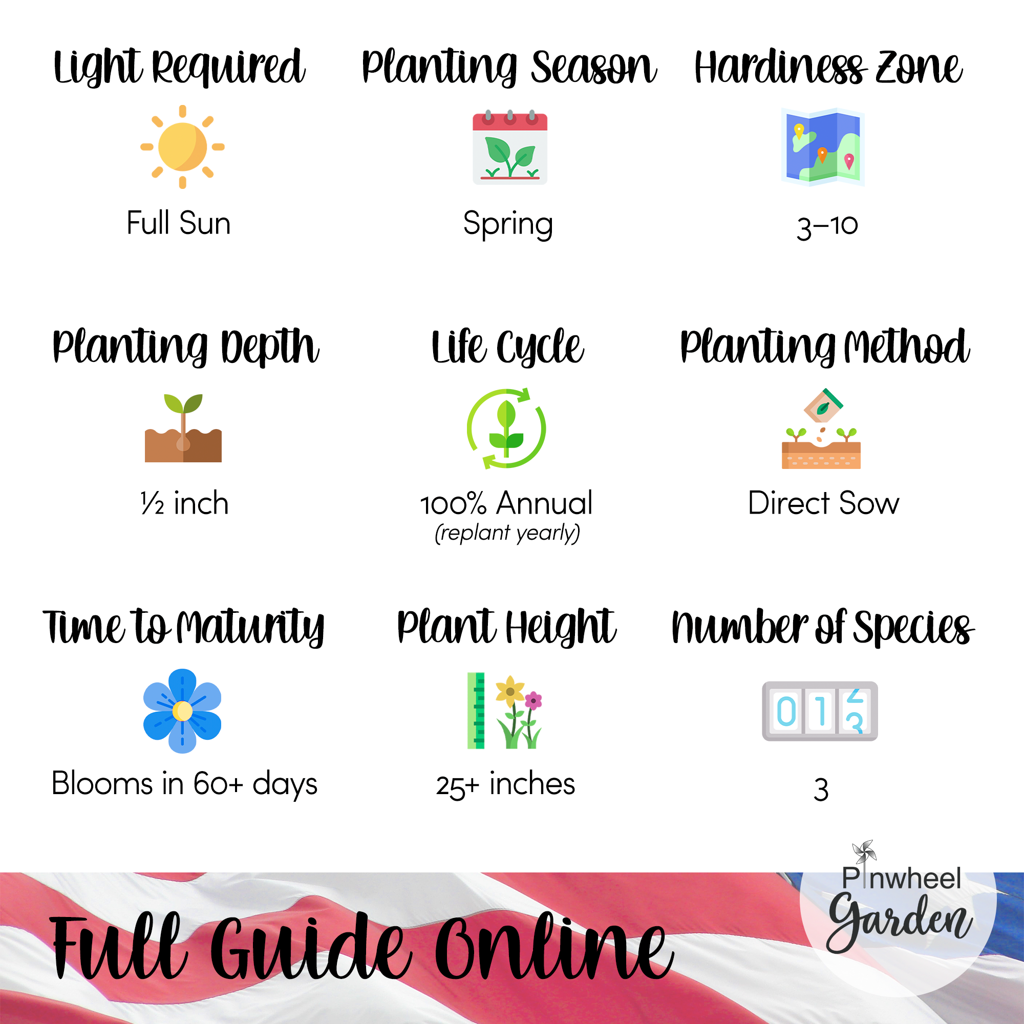 Stars and Stripes Flower Seed Mix Stars and Stripes Flower Seed Mix