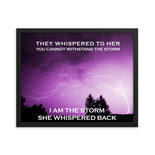 I Am The Storm Framed Print by Pinwheel Home I Am The Storm Framed Print by Pinwheel Home