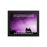I Am The Storm Framed Print by Pinwheel Home I Am The Storm Framed Print by Pinwheel Home