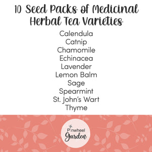 Herbal & Medicinal Tea Seeds - 10 Pack